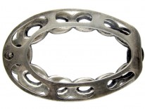 Art Deco Marcasite & Paste Large Clip