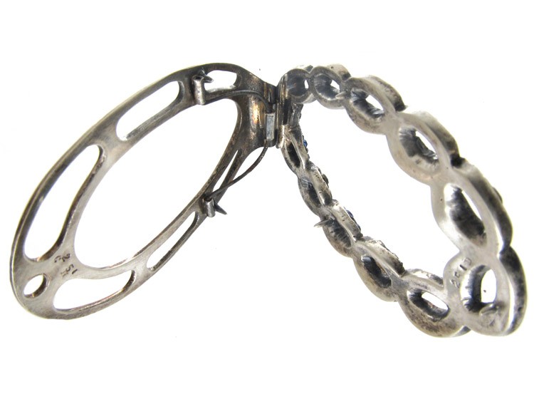 Art Deco Marcasite & Paste Large Clip