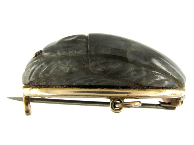 Large Labradorite Bug Brooch