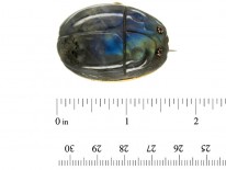Large Labradorite Bug Brooch