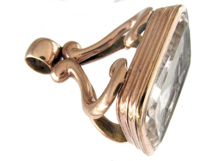 Regency Horse & Snake Carved Intaglio Citrine Seal