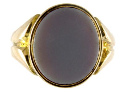 Victorian Carnelian 15ct Gold Signet Ring
