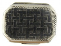 Georgian Silver Bright Cut Engraved Vinaigrette