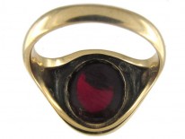 Garnet Cabochon 9ct Gold Ring