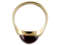 Garnet Cabochon 9ct Gold Ring