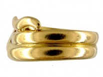 Victorian 18ct Gold & Diamond Snake Ring