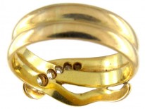 Victorian 18ct Gold & Diamond Snake Ring