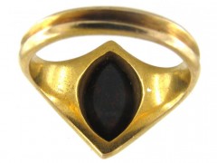 Bloodstone 15ct Gold Signet Ring