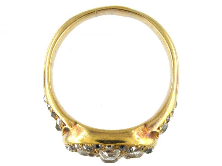 Large Victorian Diamond Cluster Ring