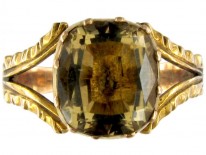 Georgian 15ct Gold & Topaz Ring