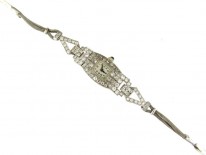Art Deco Diamond Watch on Strap