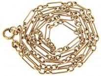 9ct Gold Edwardian Open Link Chain