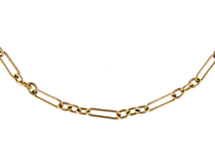 9ct Gold Edwardian Open Link Chain