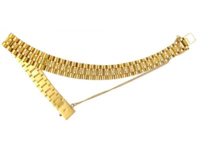 18ct Gold & Diamond Articulated Bracelet