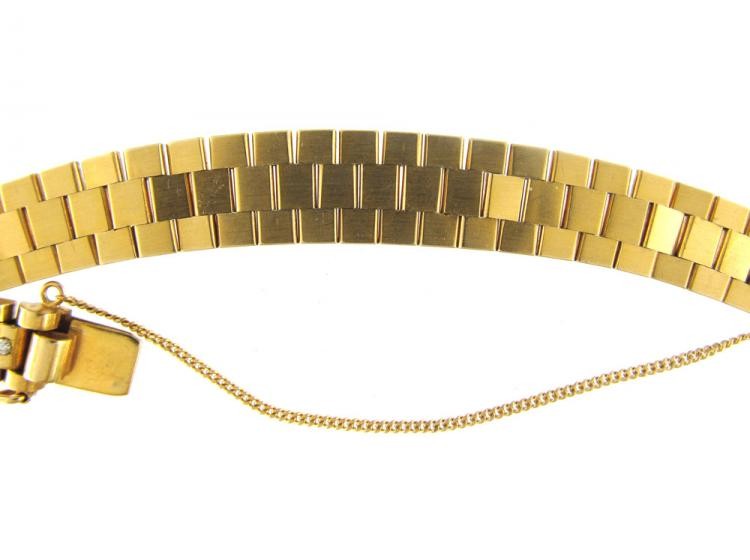 18ct Gold & Diamond Articulated Bracelet