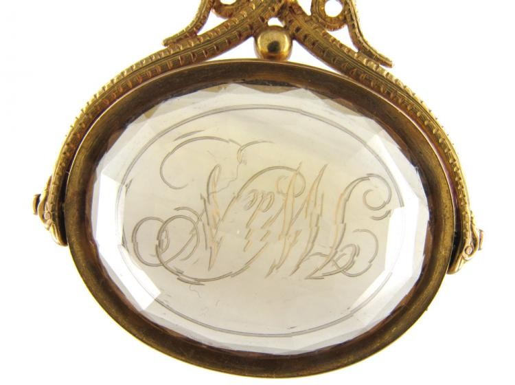 Regency Gold & Citrine Revolving Seal