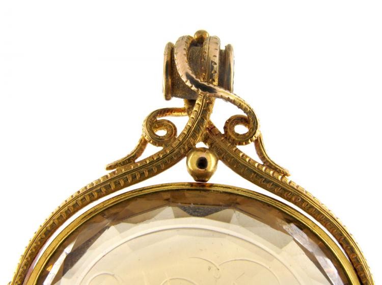 Regency Gold & Citrine Revolving Seal