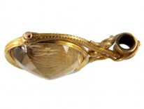 Regency Gold & Citrine Revolving Seal