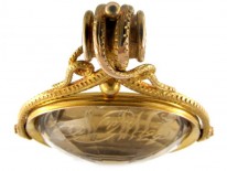 Regency Gold & Citrine Revolving Seal