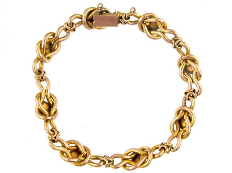 9ct Gold Victorian Bracelet Set with Turquoise