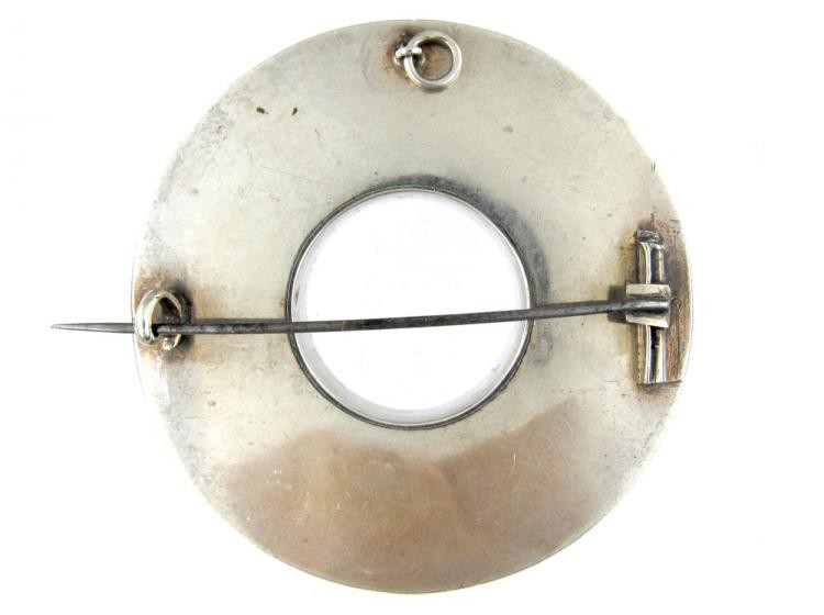 Scottish Victorian Silver & Agate Brooch