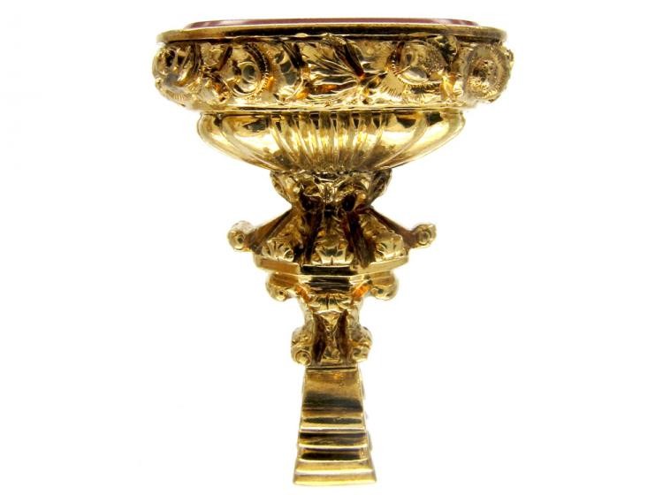 Regency 18ct Gold Seal with Carnelian Intaglio Base