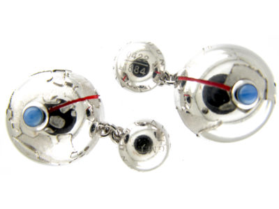 Dunhill Silver Globe Cufflinks