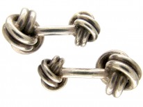 Tiffany & Co. Silver Knot Cufflinks