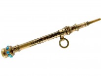 Victorian Gold Pencil Set with Turquoise