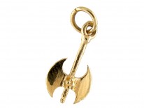 Gold Axe Charm