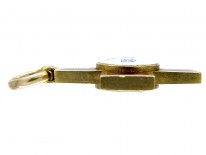 18ct Gold Enamel Cross Charm
