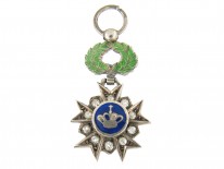 Diamond Set Crown Motif Charm