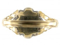 Georgian Rose Cut Diamond Cluster Ring