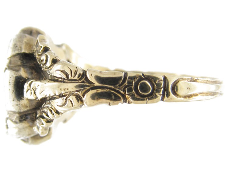 Georgian Rose Cut Diamond Cluster Ring