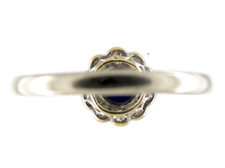 Diamond & Sapphire Edwardian Cluster Ring
