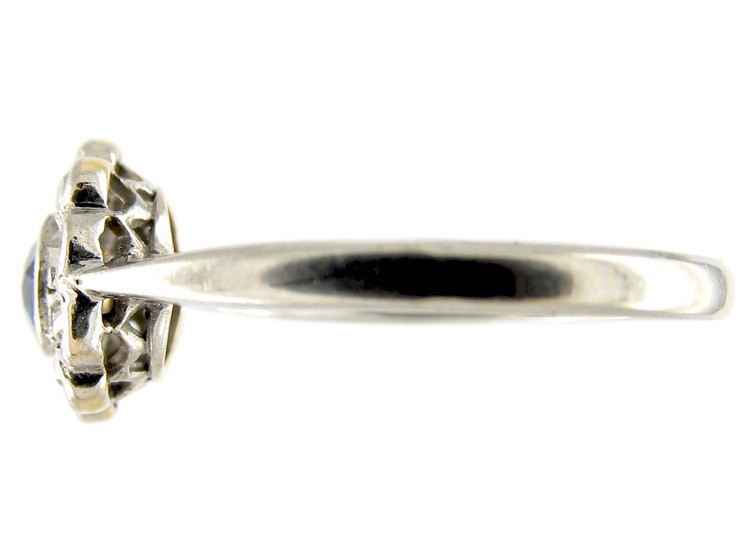 Diamond & Sapphire Edwardian Cluster Ring