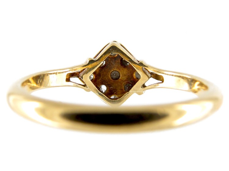 Diamond Shape Diamond Art Deco Ring
