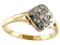 Diamond Shape Diamond Art Deco Ring