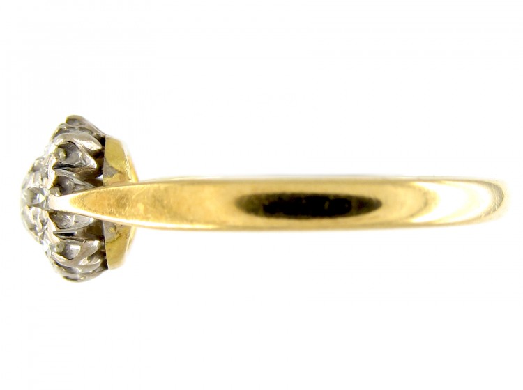 18ct & Platinum Diamond Cluster Ring