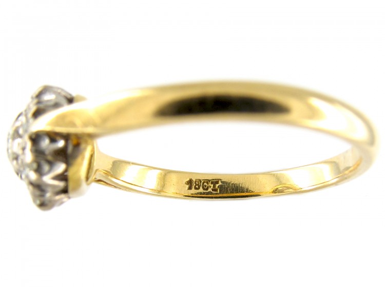 18ct & Platinum Diamond Cluster Ring