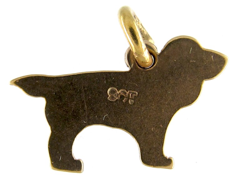 Gold Spaniel Charm