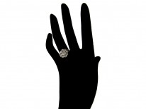 Georgian Rose Cut Diamond Cluster Ring