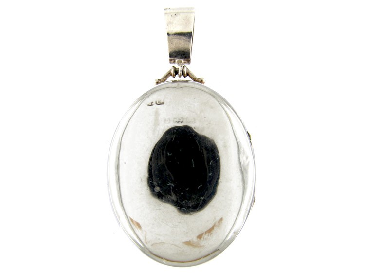 Victorian Silver & Gold Overlay Knight Locket