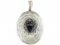 Victorian Silver Shield Locket