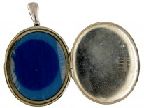 Victorian Silver Shield Locket