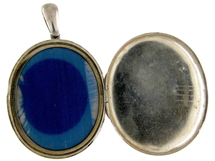 Victorian Silver Shield Locket
