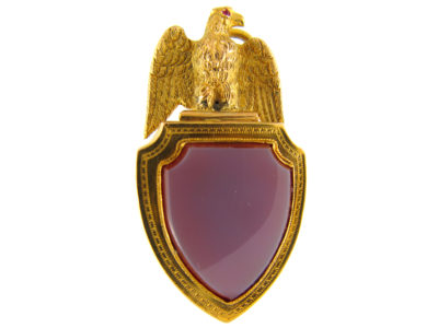 Victorian 18ct Gold Eagle Vinaigrette Locket