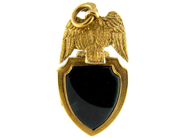 Victorian 18ct Gold Eagle Vinaigrette Locket
