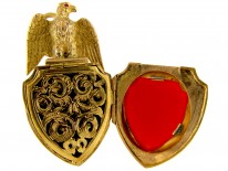 Victorian 18ct Gold Eagle Vinaigrette Locket