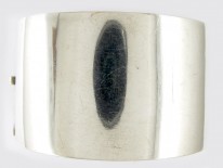 Wide Silver & Gold Overlay Victorian Bangle